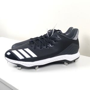 NWT Adidas Icon Bounce Black Cleats - 12